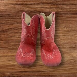 RedHawk Red Cowboy Western Boots Kids Size 4 Infant Toddler Zipper